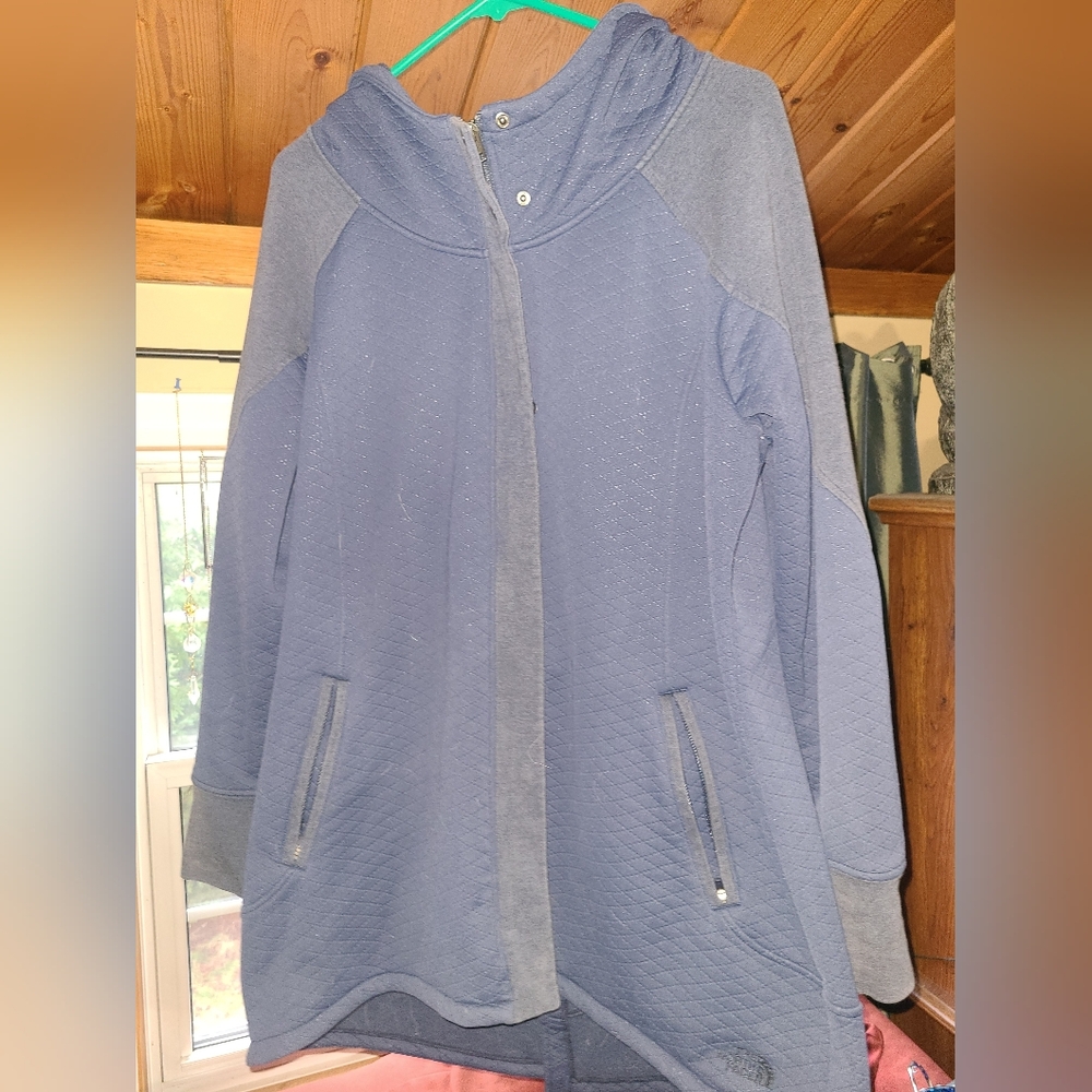 Womens North Face Lightweight Fleece Jacket XL Navy